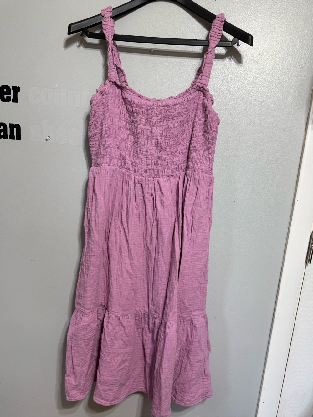 GAP Lilac Smocked Tiered Maxi Dress